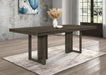 Kelly - Rectangular Dining Table - Dark Gray - Simple Home Plus