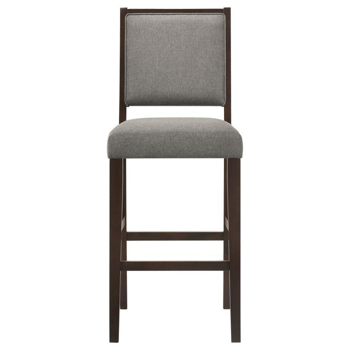 Bedford - Upholstered Open Back Bar Stools With Footrest (Set of 2) - Simple Home Plus