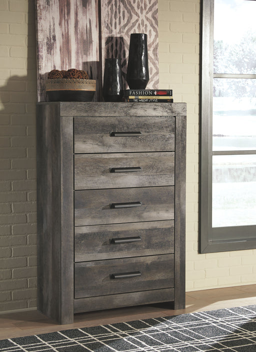 Wynnlow - Gray - Five Drawer Chest - Simple Home Plus