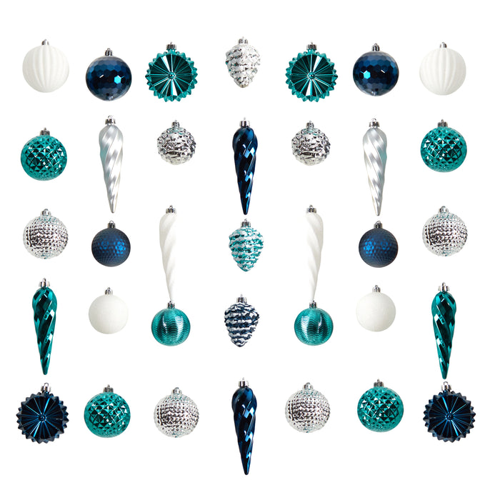 39 pcs Shatterproof Ornament Set