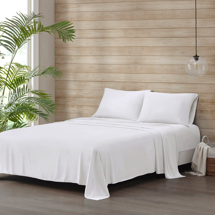 Tencel Polyester Blend - Twin Sheet Set - White