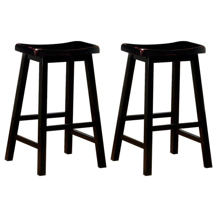 Durant - Wooden Bar Stools (Set of 2) - Simple Home Plus