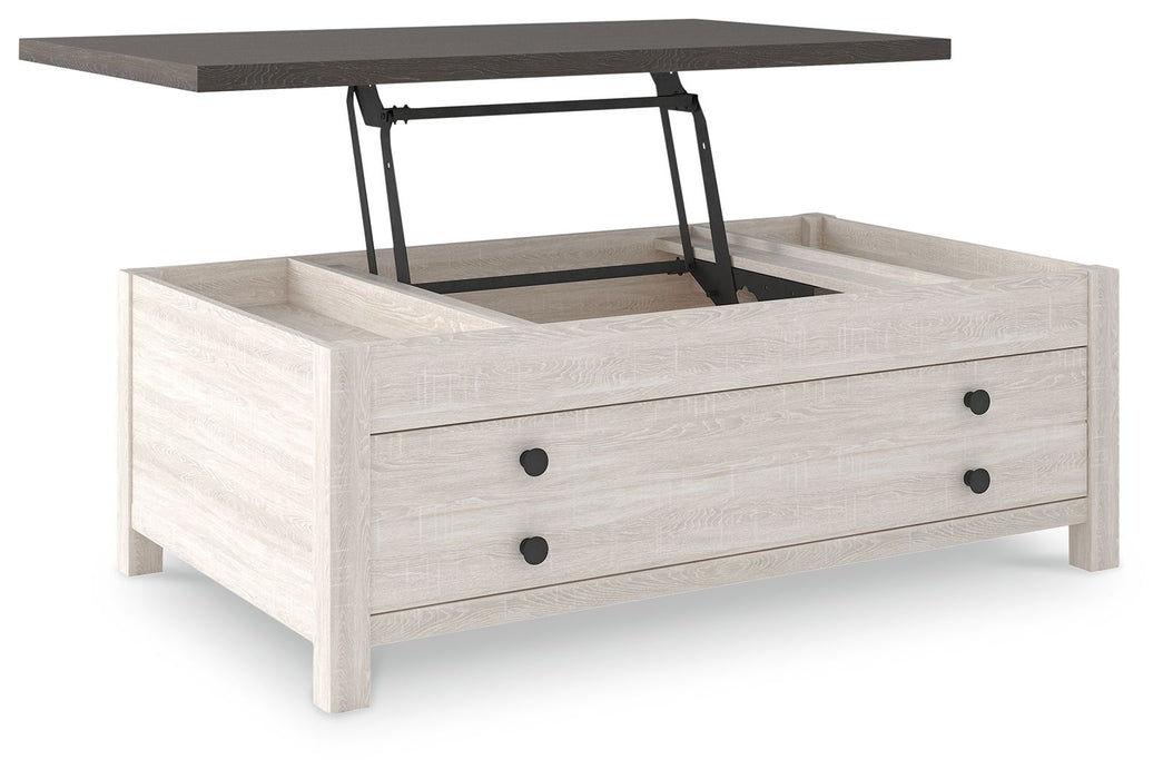 Dorrinson - White / Black / Gray - Lift Top Cocktail Table - Simple Home Plus