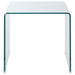 Ripley - Square End Table - Clear - Simple Home Plus