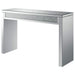 Gillian - Rectangular Sofa Table - Silver And Clear Mirror - Simple Home Plus