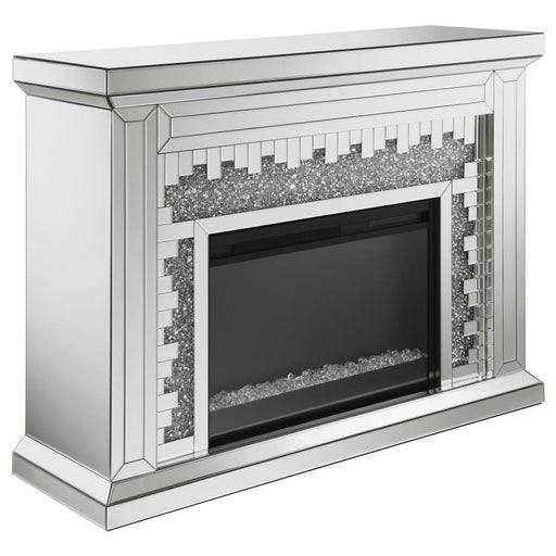 Gilmore - Rectangular Freestanding Fireplace - Mirror - Simple Home Plus