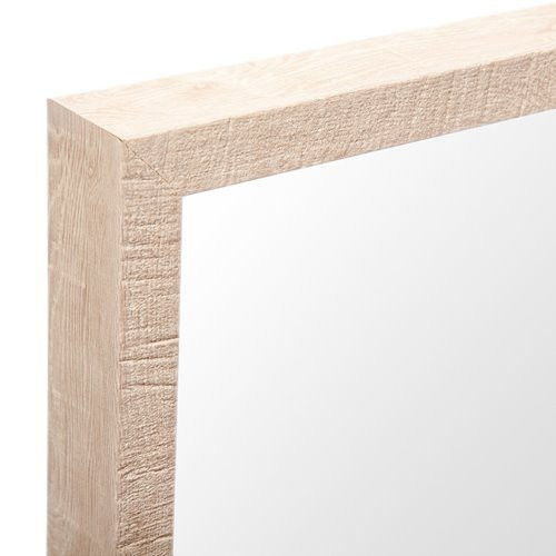 Rectangle Accent Mirror With Matte Frame - Natural