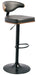 Bellatier - Brown / Black - Tall Uph Swivel Barstool - Simple Home Plus