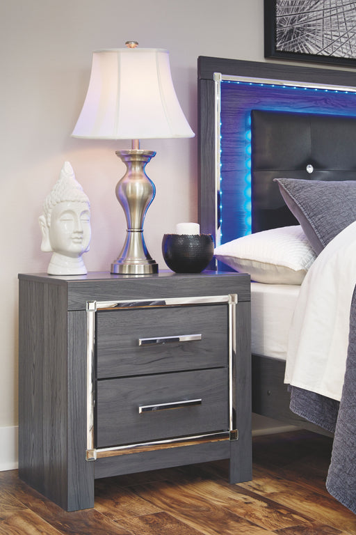 Lodanna - Gray - Two Drawer Night Stand - Simple Home Plus