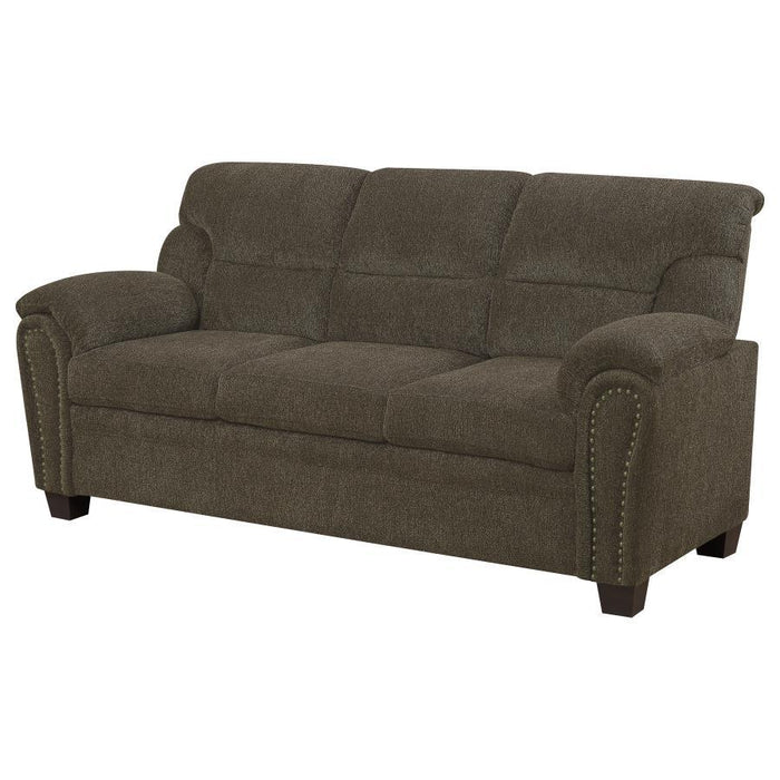 Clemintine - Upholstered Sofa with Nailhead Trim - Simple Home Plus