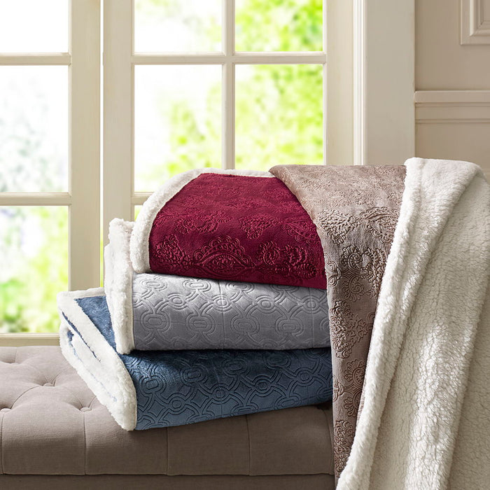 Elma - Oversized Textured Throw - Tan