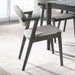 Stevie - Upholstered Demi Arm Dining Side Chairs (Set of 2) - Brown Gray And Black - Simple Home Plus