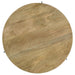 Pilar - Round Solid Wood Top Coffee Table - Natural And Black - Simple Home Plus