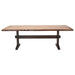 Bexley - Live Edge Trestle Dining Table - Natural Honey And Espresso - Simple Home Plus