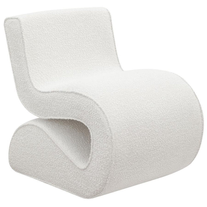 Ronea - Boucle Upholstered Armless Curved Chair