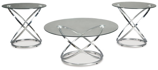 Hollynyx - Chrome Finish - Occasional Table Set (Set of 3) - Simple Home Plus