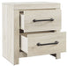 Cambeck - Whitewash - Two Drawer Night Stand - Simple Home Plus