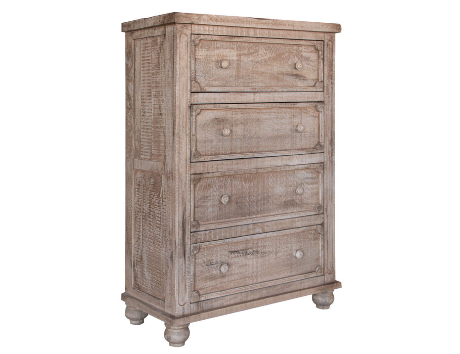 Solid Wood Four Drawer Chest - Natural