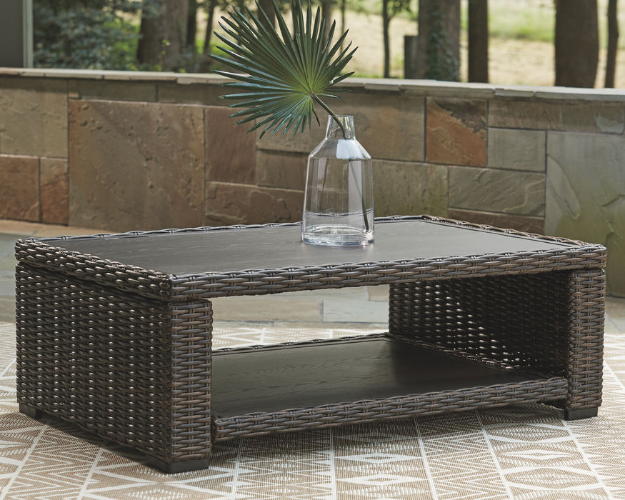 Grasson - Brown - Rectangular Cocktail Table - Simple Home Plus