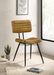 Misty - Padded Side Chairs (Set of 2) - Camel And Black - Simple Home Plus