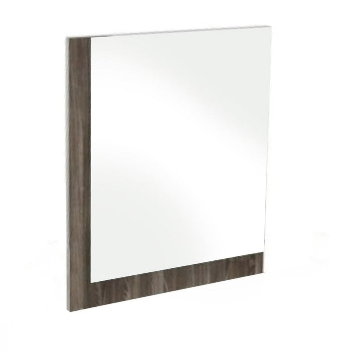 39" Veneer And Glass Mirror - Ebony