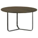 Yaritza - ound Mango Wood Coffee Table - Natural And Gunmetal - Simple Home Plus