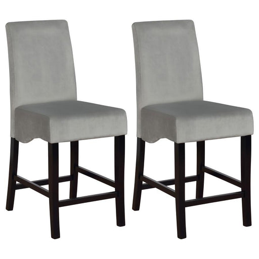 Stanton - Upholstered Counter Height Chairs (Set of 2) - Gray And Black - Simple Home Plus