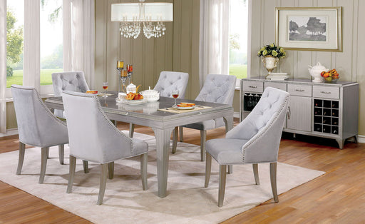 Diocles - Dining Table - Silver / Gray - Simple Home Plus