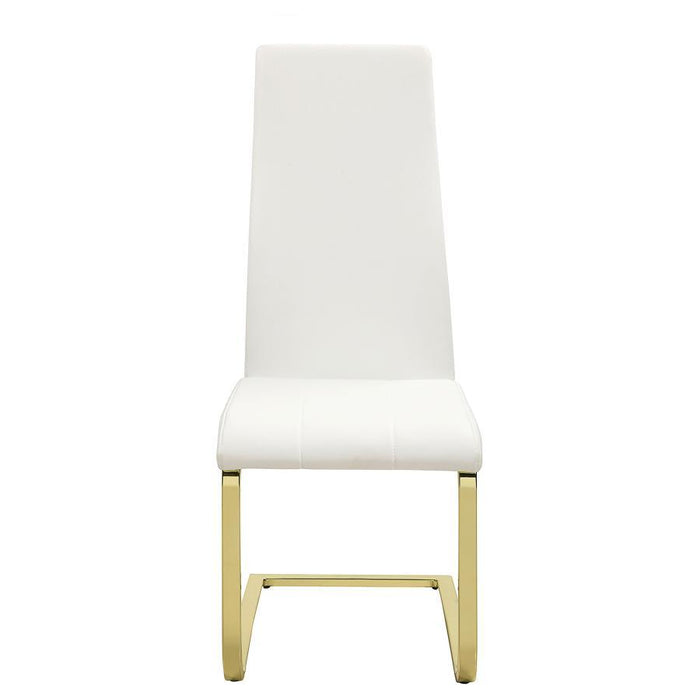 Montclair - Side Chairs (Set of 4) - White And Rustic Brass - Simple Home Plus