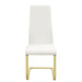 Montclair - Side Chairs (Set of 4) - White And Rustic Brass - Simple Home Plus