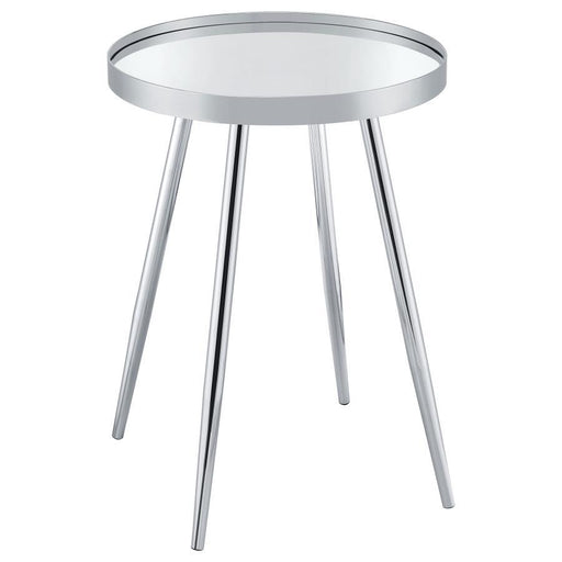 Kaelyn - Round Mirror Top End Table - Simple Home Plus