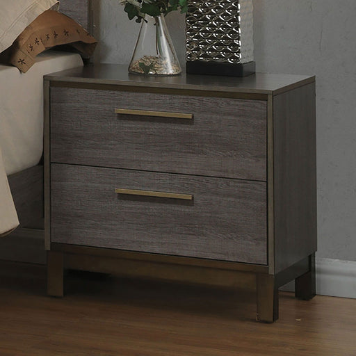 Manvel - Nightstand - Two-Tone Antique Gray - Simple Home Plus