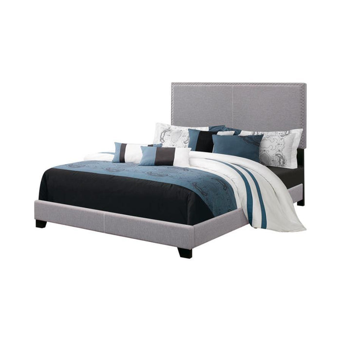 Boyd - Upholstered Bed with Nailhead Trim - Simple Home Plus