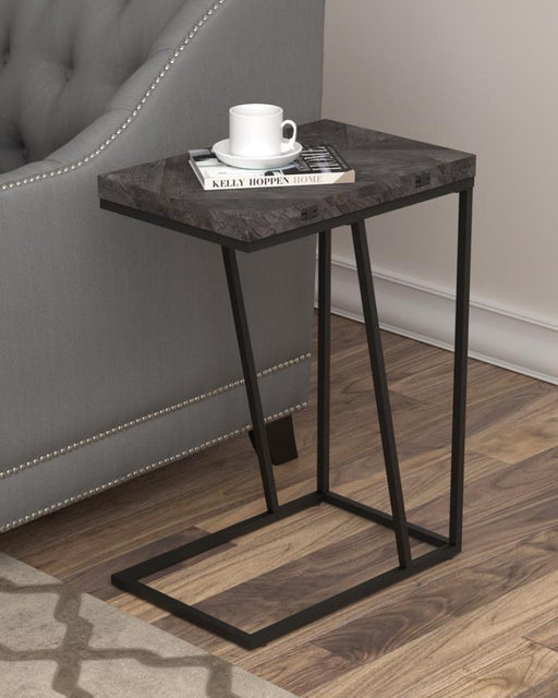 Carly - Expandable Chevron Rectangular Accent Table - Simple Home Plus