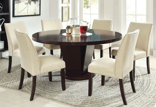 Cimma - Round Dining Table - Espresso - Simple Home Plus