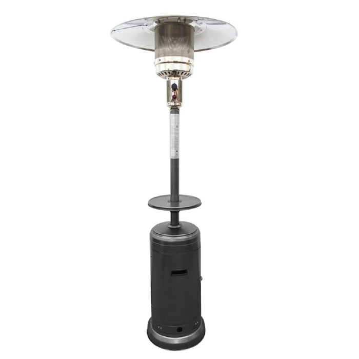 48000 Btu Steel Propane Cylindrical Pole Standing, Patio Heater - Silver