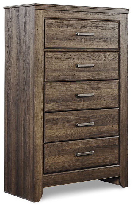 Juararo - Dark Brown - Five Drawer Chest - Simple Home Plus