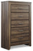 Juararo - Dark Brown - Five Drawer Chest - Simple Home Plus