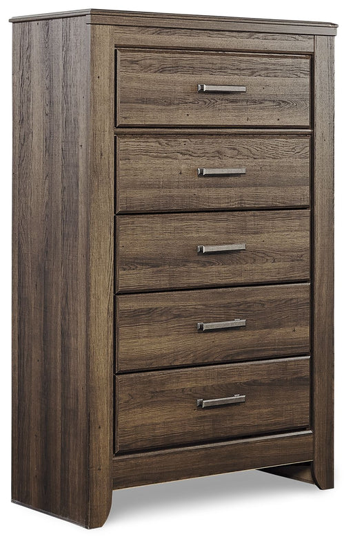 Juararo - Dark Brown - Five Drawer Chest - Simple Home Plus