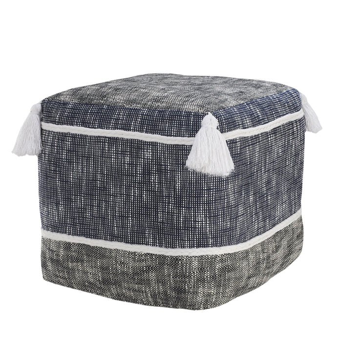 Polyester Ottoman - Blue