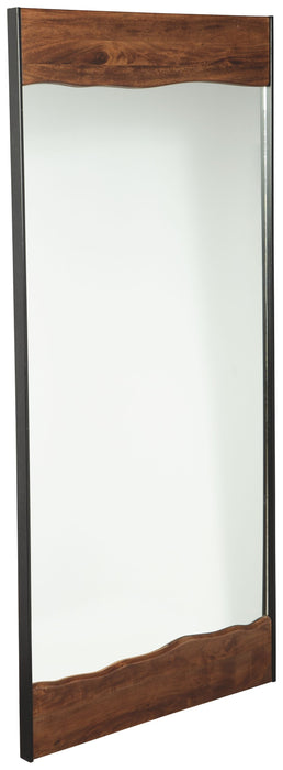 Panchali - Brown / Black - Floor Mirror - Simple Home Plus