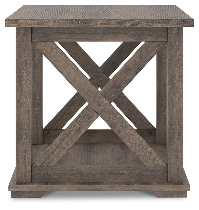 Arlenbry - Gray - Square End Table - Simple Home Plus