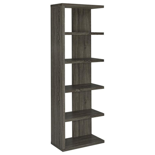 Harrison - 5-Tier Bookcase - Weathered Gray - Simple Home Plus