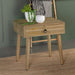 Zabel - Square 1-Drawer End Table - Natural - Simple Home Plus