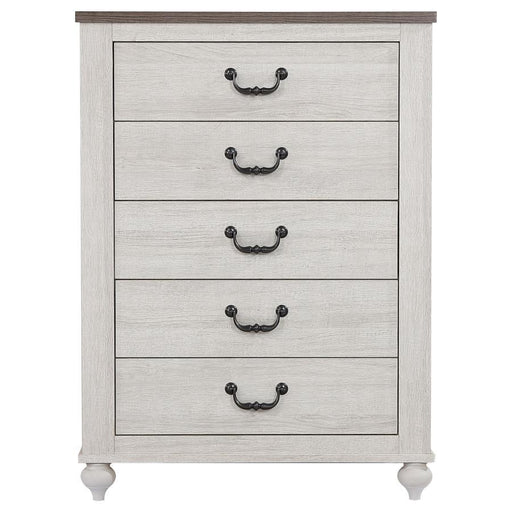 Stillwood - 5-Drawer Chest - Vintage Linen - Simple Home Plus