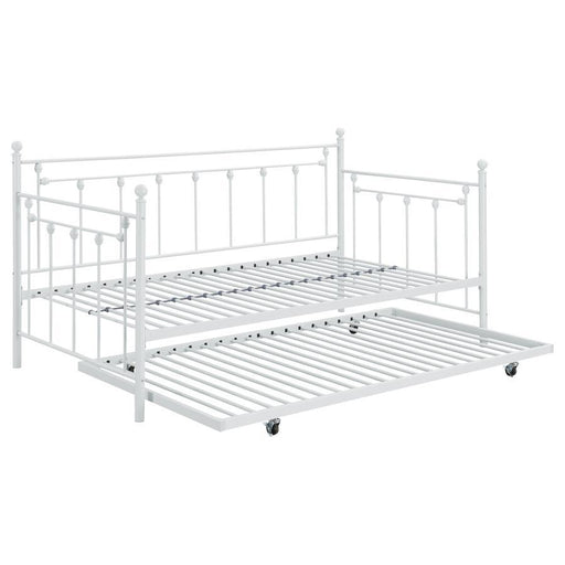 Nocus - Metal Day Bed With Trundle - Simple Home Plus