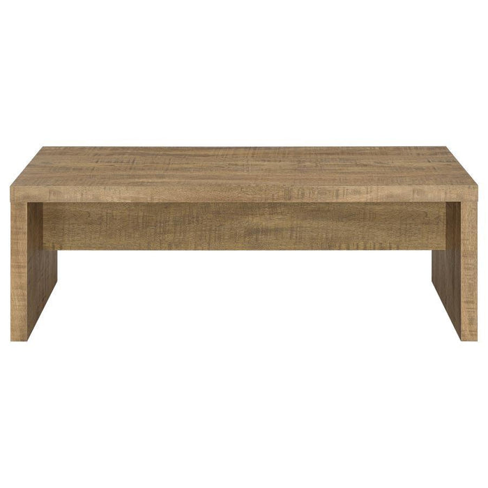 Lynette - Rectangular Engineered Wood Coffee Table - Mango - Simple Home Plus