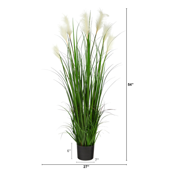 4.5' Plum Grass Artificial Plant