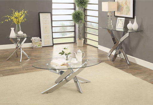 Laila - Sofa Table - Pearl Silver - Simple Home Plus