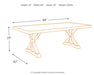 Beachcroft - Rect Dining Table W/Umb Opt - Simple Home Plus